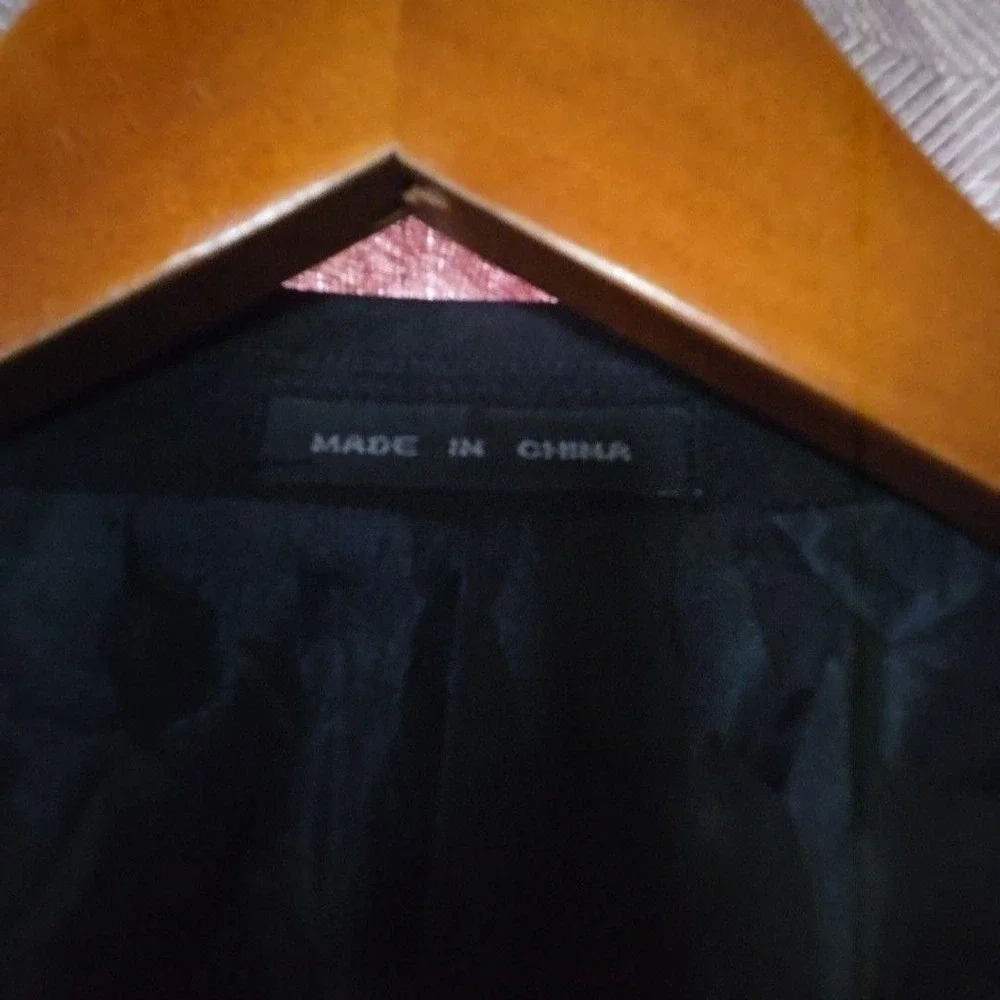 Dino Di Palma Blazer Mens 44S Black Double Breasted Formal Suit Jacket